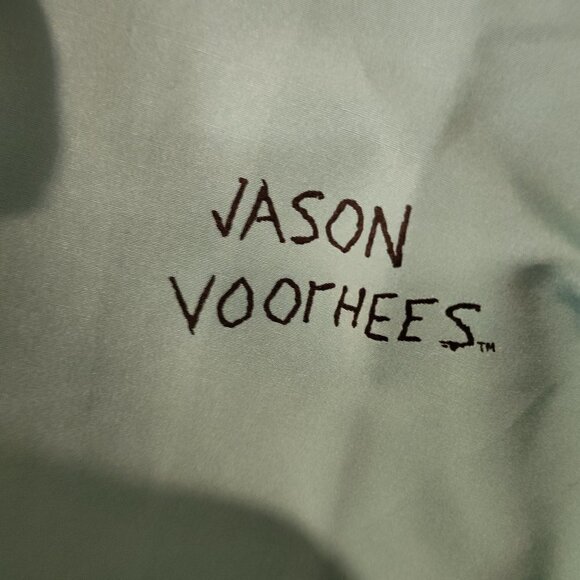 Jason Voorhees Friday the 13th Camp Crystal Reversable Jacket Size 2X-3X - Picture 11 of 12